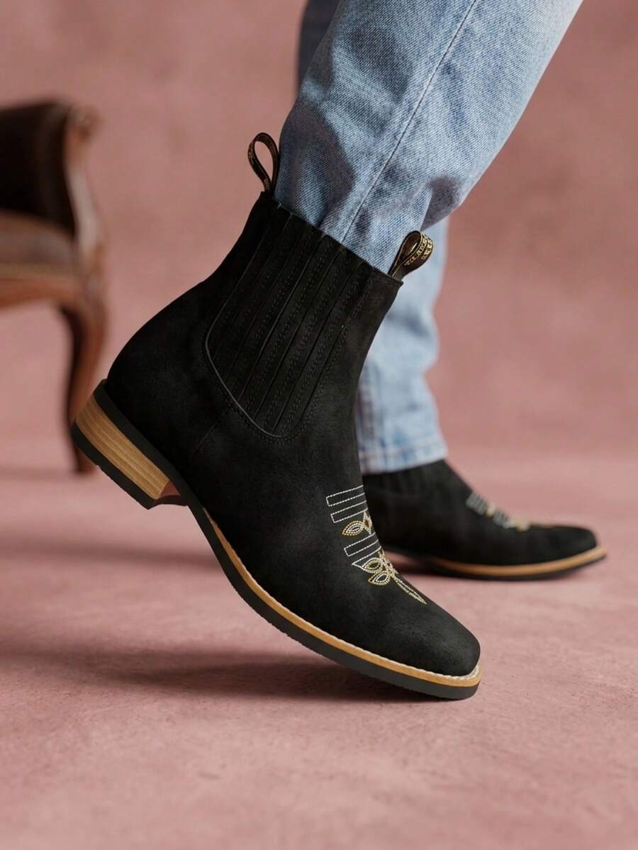 Men Chelsea Boots - Black - View 1