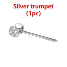 1/2pcs Aluminum Alloy Meat Tenderizer, Double-Sided Steak Hammer, Meat Pounder, Pork Chop Meat Mallet, Home Use - Multicolor - View 12