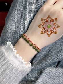 6pcs Christmas Glitter Tattoo Stickers - Multicolor - View 3
