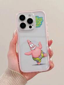 SpongeBob SquarePants 1pc Happy Pattern, Color Block 2-In-1 Shockproof Phone Case, TPU Material, Suitable As Holiday Gift, Compatible With Apple XS/XS Max/XR/11/12/13/14/15/16 Pro/Pro Max/14/15/16 Plus/17/18 Pro/18 Pro Max, Unisex - Multicolor - View 5