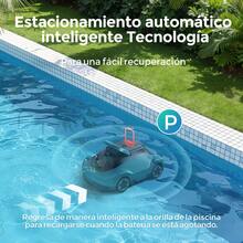 Automatic Cordless Pool Cleaning Robot, Robotic Pool Vacuum, 90-Min Runtime, INSE C5 - Navy Blue - View 6