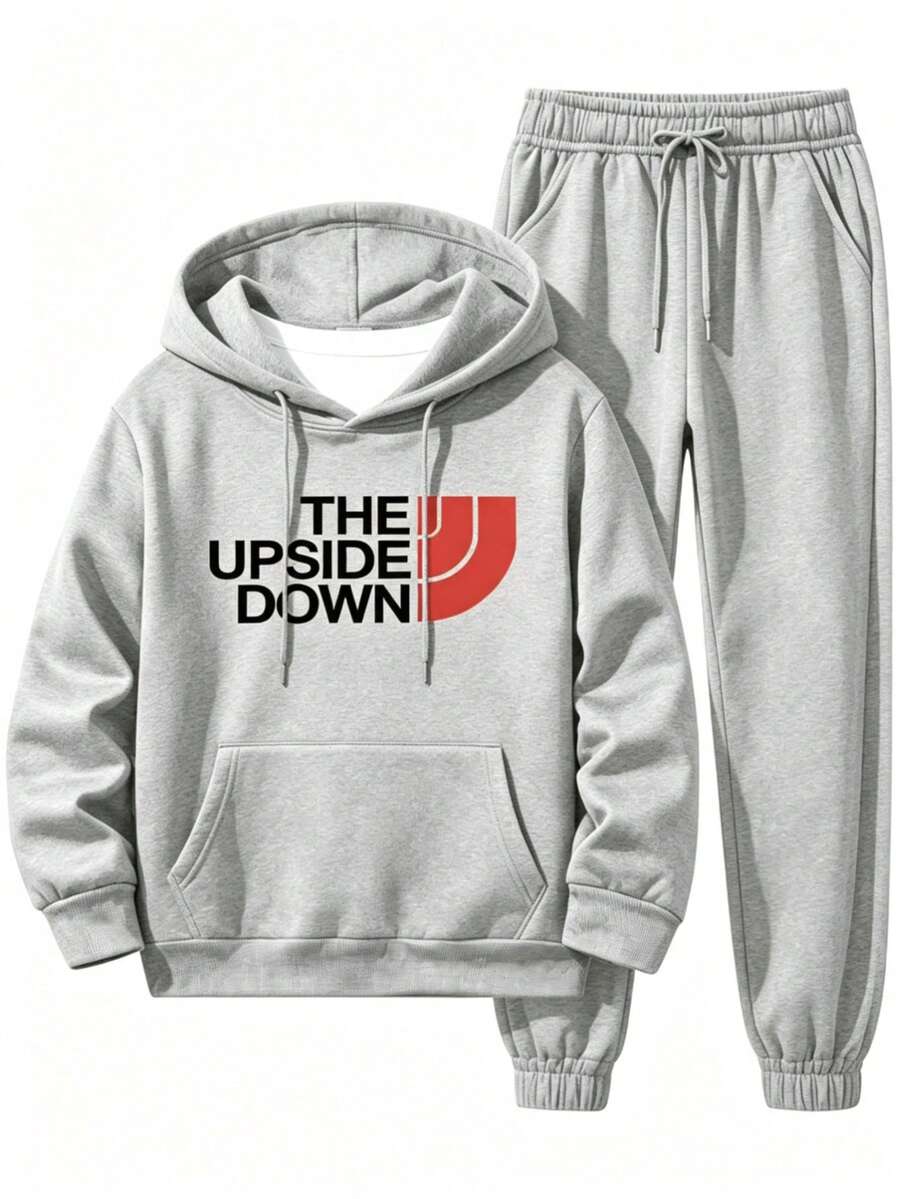 Impala Men Hoodie Co-Ords - Grey - View 1
