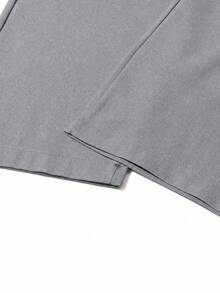 1pc Dark Gray Casual Men's Long Pants, Men's Sweatpants With Elastic Drawstring Waist And Side Pockets, Casual Sports Style, Suitable For Library Study, Street Strolling, Friends Gathering, Daily Commute, Outdoor Sports - Dark Grey - View 9