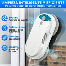 INSE Automatic Smart Window Cleaner, Sound Wave Technology With Remote Control, Ideal For Windows, Tiles, And Glass Doors - US A Type Plug(110-127V) - View 1