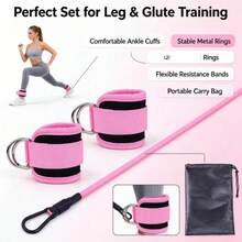Ankle Resistance Band With Buckle - Ankle Strap For Leg Workout, Hip ...