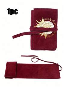 Tarot Card Storage Bag, Printed With Gold Sun And Star Pattern, Portable Card Storage Bag With Drawstring, Suitable For Storing Tarot Cards, Divination Cards, Card Games, Cosmetics, Banknotes; Travel, Commute, Office, Back To School, 2D Printed Design - No Texture, Suitable For Cards, Small Items, Back To School Gifts, Teacher Gifts, Christmas, Halloween - Multicolor - View 19