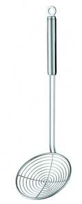 مصفاة من الفولاذ المقاوم للصدأ بمقبض دائري، مصفاة سلكية - فضي - مشاهدة 5