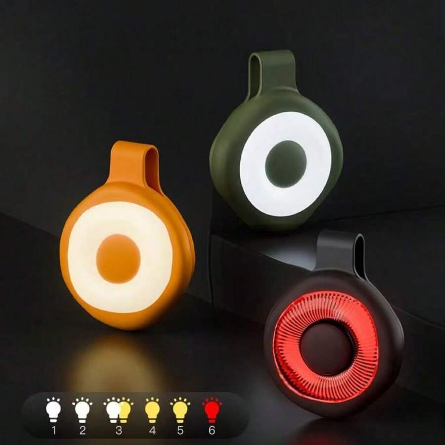 USB Rechargeable Clip-On LED Light, Portable Outdoor Clip-On Flashlight With Hook, Hands-Free Safety Light, Suitable For Camping, Hiking, Running, Fishing - Magnetic Lamp - View 1