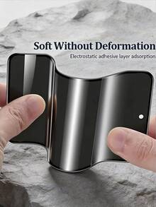 4Pcs Matte Ceramic Film Privacy Phone Screen Protector, Anti Spy Anti Peep Anti Glare Anti Fingerprint Full Coverage Touch Sensitive Anti Scratch Soft Non-Glass Film, Compatible With IPhone 17 18 Pro Max Compatible With Samsung Galaxy S26 S25 S24 Ultra FE Compatible With Xiaomi Note 14 13 Pro 4g 5g Honor X8B X9D - Black - View 7
