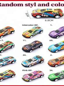 5/10/25pcs Alloy Die-Cast Toy Cars, Random Colors And Patterns, - Random Style Color - View 5
