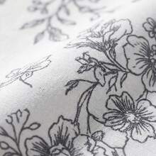 3 PiecesVintage Botanical Print Spa Bedding Set, Smooth Lightweight Beautician Massage Bed Cover - Multicolor - View 5