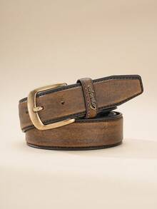 1pc Men's Vintage Western Style Belt, Jeans Belt - BH1279 - View 7