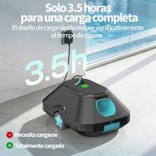 INSE C2 Cordless Automatic Robotic Pool Cleaner, Robotic Vacuum For Residential Pools - Grey - View 6