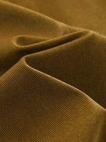 Men's Vintage Corduroy Blazer, Suitable For Light Business Office, Client Meetings, Daily Commute Wear - Khaki - View 6