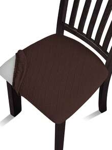 1/4/6pcs Jacquard Chair Cushion, Removable And Washable, A Cushioned Chair Seat Cover Suitable For Kitchens And Offices. - one-size - View 17