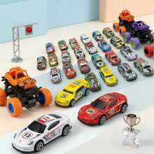 5/10/25pcs Alloy Die-Cast Toy Cars, Random Colors And Patterns, - Random Style Color - View 7