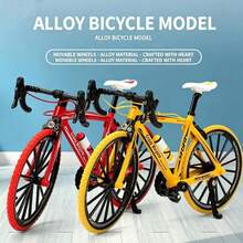 1:10 Scale Metal Bicycle Model, Bicycle Ornament Decoration, Suitable For Bedroom, Living Room, Hallway Desktop Display, Easter, Christmas Gift - Multicolor - View 10