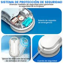 INSE Automatic Smart Window Cleaner, Sound Wave Technology With Remote Control, Ideal For Windows, Tiles, And Glass Doors - US A Type Plug(110-127V) - View 6