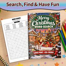 Kids Puzzle Books, Christmas Gift Ideas, Christmas Word Search Puzzle Book, Hidden Word Games For Winter Break, Travel And Cozy Evenings, Enjoy Screen-Free Entertainment And Festive Puzzle Time, A Holiday Gift For Young Word Hunters - Children's Riddle Book - View 4