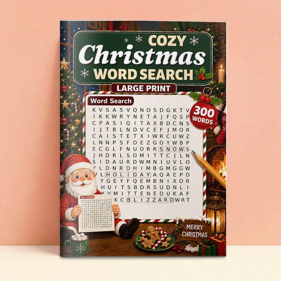 Kids Activity Books, Family Word Games, Christmas Word Search Puzzle Book, Find Festive Words Together And Share Holiday Puzzle Fun, Enjoy Parent-Child Activities At Home, A Christmas Gift For Families Who Love Solving Word Puzzles - Children's Riddle Book - View 1