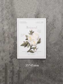 1pc Embroidered Floral Fabric Patch, Iron-On Applique, Fashion Creative DIY Decoration, Summer, School - As Photo - View 13