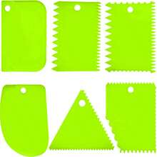 Clay Texture Scraper, Professional Clay Shaping Tool. Plastic 6-Piece Set In 6 Colors. Suitable For Clay Shaping, Clay Texture Smoothing, Plaster Mold Refinement, DIY Handicraft Production And Artistic Creation. - Multicolor - View 6