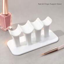 Nail Art Finger Support Stand, 4-Slot Ergonomic Design, Nail Art Hand Support Stand, Stable Base Nail Art Hand Pillow, Suitable For Nail Salon, Nail Art, Nail Art Decoration And Rhinestone Decoration Tools - View 5
