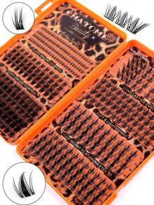CMAYOME 384/396/520pcs Multi-Style Eyelash Set (Including Lower Lashes), Featuring "Wheat", "Fairy", "Anime", "Spiky", "C-Curl", "Slanted" Lash Clusters, Soft Fine Black Stems, Reusable Fox-Style Lashes, One Box Meets All Eye Makeup Needs, Includes Matching Tools, Best-Selling - Multicolor - View 6