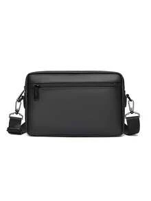 Men's Business Casual Colorblock Crossbody Bag, Waterproof Multifunctional Messenger Bag - Multicolor - View 5