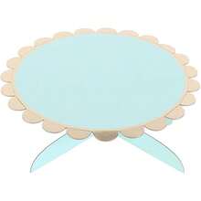 1-Tier 12.7 Inch Round Cardboard Display Stand, Gold Wavy Edge, Birthday Party Decoration Display Rack, Desktop Display Stand, Home Pink Wedding Paper Display Tray Rack - Multicolor - View 9