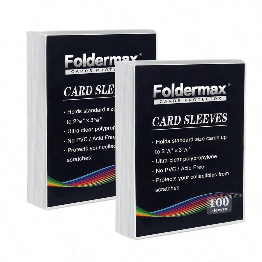 200 Piezas Fundas Transparentes Para Tarjetas, Ideal Para Cartas De Juego, Cartas De Estrellas, Cartas Comerciales