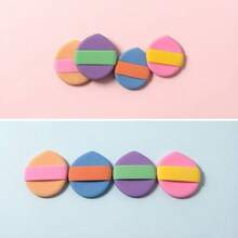 Double-Sided Macaron Makeup Sponge, Dry And Wet Use, Soft And Skin-Friendly, Makeup Tool, Foundation And Concealer Sponge, Halloween, Girls Makeup Accessory - Multicolor - View 7
