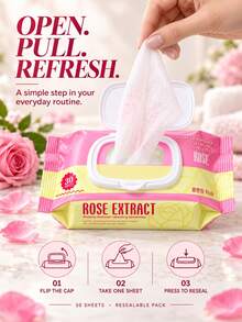 USHAS Makeup Remover Cleansing Towelettes, 5 Scents, 30 Sheets Per Pack, Gentle Soft Wipes For Face Lips Eyes, Resealable Flip Cap, No Irritation, Disposable Makeup Remover Wipes For Daily Travel Home Use - #04 Coconut - View 5