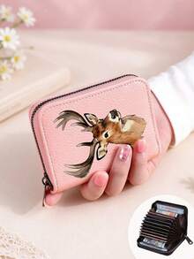 Men's Wallet, Stylish Reindeer Pattern, Multi-Functional Card Holder, Coin Purse, Credit Card Holder, Mini Wallet, Unisex Gift, Suitable For Christmas - Multicolor - View 11