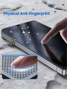 4Pcs Matte Ceramic Film Privacy Phone Screen Protector, Anti Spy Anti Peep Anti Glare Anti Fingerprint Full Coverage Touch Sensitive Anti Scratch Soft Non-Glass Film, Compatible With IPhone 17 18 Pro Max Compatible With Samsung Galaxy S26 S25 S24 Ultra FE Compatible With Xiaomi Note 14 13 Pro 4g 5g Honor X8B X9D - Black - View 6