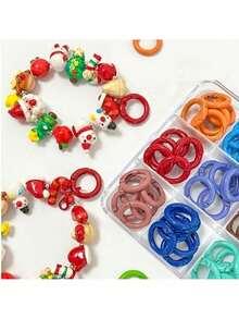 10/30/60/120pcs Random Color Zinc Alloy Spring O-Rings - Keychain Making Supplies Keychain Charms Bag Charms Purse Charms Purse Accessories Carabiner Clip Durable Metal Quick Release Buckles For DIY Keychains, Straps, Dog Leashes | Easy Open/Close - Multi-color - View 11