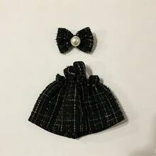 [Clothing Only] 1st & 2nd Generation Outfit Accessories - Black Spaghetti Strap Dress With Bow Decoration Set, Doll Clothes Replacement Outfit - Multicolor - View 11