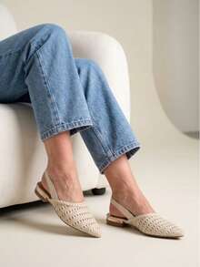 Women Flats - NEGRO-bEIGE - View 5