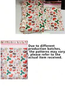 Super Strong PE Material Self-Sealing Thickened Christmas Print Plastic Courier Bags, Multiple Sizes, Suitable For Holiday Peak Season Shipping, Thanksgiving Promotion Packaging, New Year Gift Mailing - A - View 10