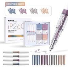 Languo 24pc Set (4 Pens + 20 Replacement Ink Cartridges), 5 Color Series, Colorful Pens, 0.5mm Nib, Perfect For Daily Writing, Office, Business Signing, Holiday Gift - Sets - View 1