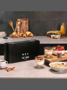 Tostador Vertical Cecotec Toast&Taste 10000: Ranura Extraancha, 6 Niveles de Tostado, Función Recalentar y Descongelar - Veel kleurig - Bekijken 4