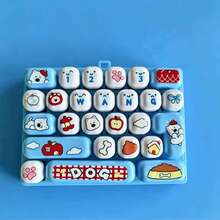 New Adult Keyboard Stress Relief Fingertip Key Button Keychain, Animal Diary Stress Relief 26-In-1 Keyboard Stress Relief Button Fingertip Clicker, Fun Stress Relief, Suitable For Focus And Calm During Work Or Study, Time-Killing Keyboard Stress Relief Toy 26 Keyboard Stress Relief Fingertip Keyboard Button Keychain Toy Bag Pendant (One Size = Random Color) - Multicolor - View 15