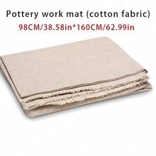 Bộ dụng cụ làm gốm 12/10/1 món, thước gỗ dẫn hướng cho đất sét, thanh lăn đất sét, tấm đệm vải cotton, phù hợp hỗ trợ làm đồ thủ công DIY, tạo hình điêu khắc, cắt đất sét và dùng với thanh dẫn hướng gỗ, bộ dụng cụ kèm tấm đệm vải cotton - Nhiều màu - Xem 8