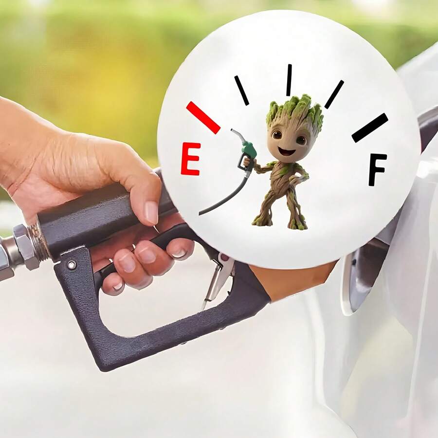 1pc Disney I Am Groot Car Interior Sticker, Cute Fuel Tank Cover Sticker, Car Sun Protection Sticker, Scratch-Resistant Car Exterior Accessory, Lilo & Stitch Pattern, Suitable For Car Body Sticker, Side Door Sticker, Full Car Wrap, Tailgate Cover, Hood, Motorcycle And Car Sticker To Cover Scratches, Party Favor - A - View 1