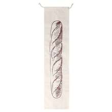 1pc Printed Pattern Drawstring Closure Reusable Bread Storage Bag, French Baguette Packaging Pouch, Picnic Bread Bag - Beige - View 5