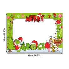 The Grinch Christmas Decoration Adult Children Photo Frame Props Party Supplies - Multiple Styles - View 10
