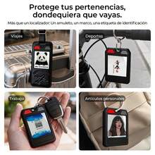 INSE Black Smart Tracker With E-Ink Display, Compatible With IOS And Android, Anti-Lost - Black - View 7