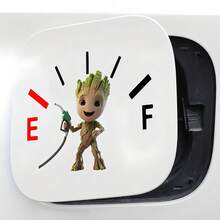 1pc Disney I Am Groot Car Interior Sticker, Cute Fuel Tank Cover Sticker, Car Sun Protection Sticker, Scratch-Resistant Car Exterior Accessory, Lilo & Stitch Pattern, Suitable For Car Body Sticker, Side Door Sticker, Full Car Wrap, Tailgate Cover, Hood, Motorcycle And Car Sticker To Cover Scratches, Party Favor - A - View 4