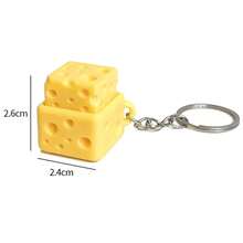 1 Set 1pc Press Keyring, Stress Relief Keyring, Cheese Mechanical Keyboard Feel Keyring, Cartoon Bag Pendant, Phone Chain, Metal Pendant, Personalized Bag Charm, Funny Gift For Friends, Fun Item, Couple Keyring - Multicolor - View 10