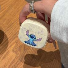 Miniso Disney Stitch Earphone Case Compatible With AirPods 1/2/3/4/5/AirPods Pro/Pro 2 Cute Cartoon Stitch Earphone Case - White - View 5